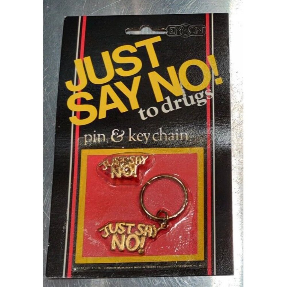 Just Say No Lapel Hat Jacket Vest Pin Drug Abuse Prevention
